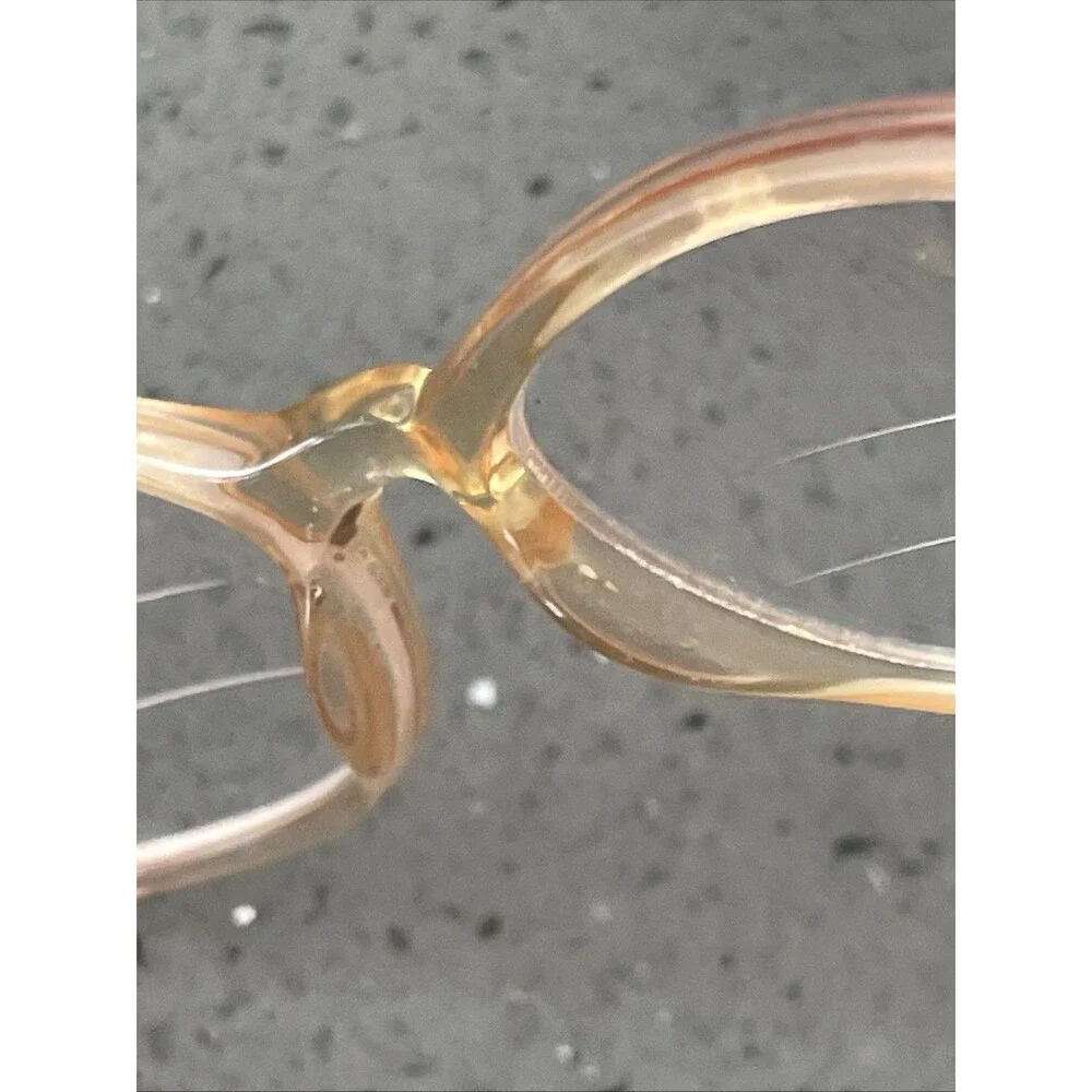 Genny Eyeglasses Frames ONLY 336-B 9445 53-16-135 Full rim pink clear